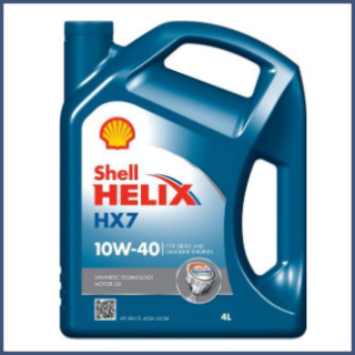 SHELL HELIX HX7 10w40 4 Literes Motorolaj